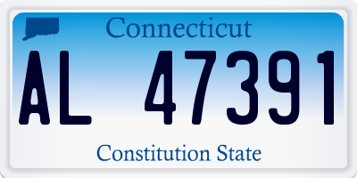 CT license plate AL47391