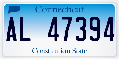 CT license plate AL47394