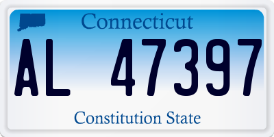 CT license plate AL47397