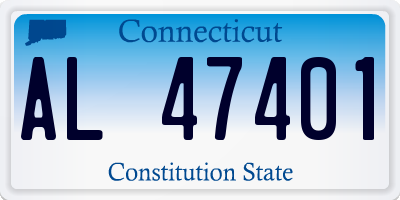 CT license plate AL47401