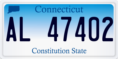 CT license plate AL47402