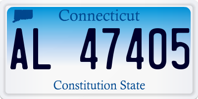 CT license plate AL47405