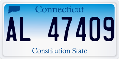 CT license plate AL47409