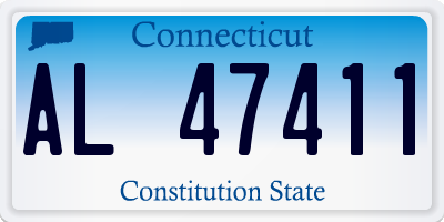 CT license plate AL47411