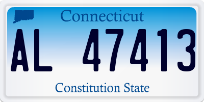 CT license plate AL47413