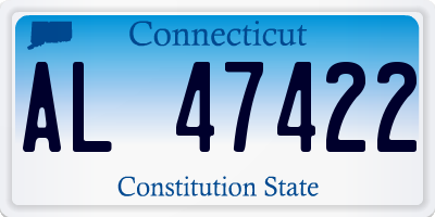 CT license plate AL47422