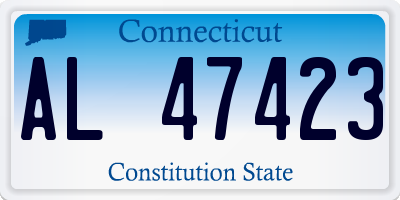 CT license plate AL47423