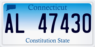 CT license plate AL47430