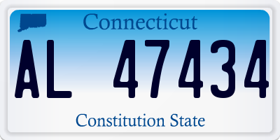 CT license plate AL47434