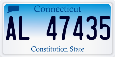 CT license plate AL47435