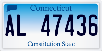 CT license plate AL47436