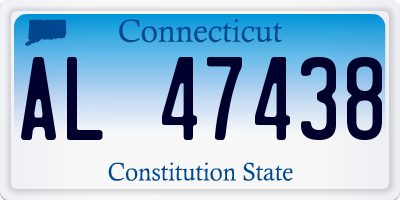 CT license plate AL47438