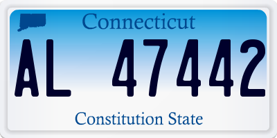 CT license plate AL47442