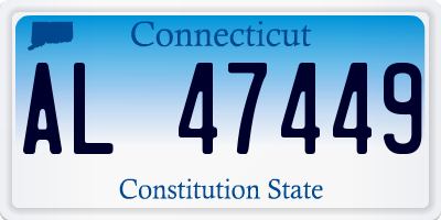CT license plate AL47449