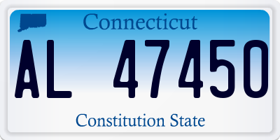CT license plate AL47450