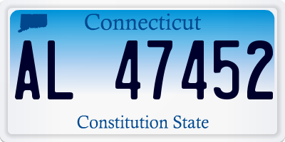 CT license plate AL47452