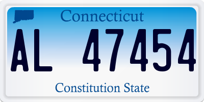 CT license plate AL47454