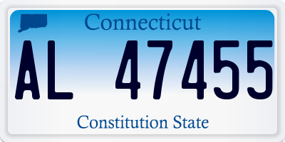 CT license plate AL47455