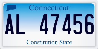CT license plate AL47456