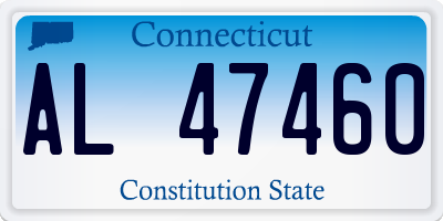 CT license plate AL47460
