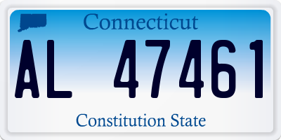 CT license plate AL47461