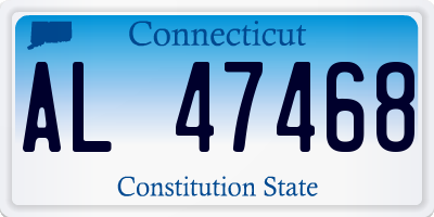 CT license plate AL47468