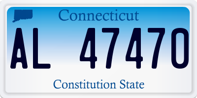 CT license plate AL47470