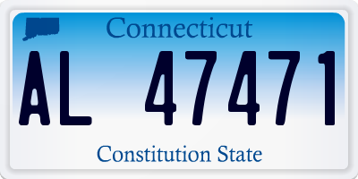 CT license plate AL47471