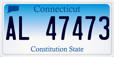 CT license plate AL47473