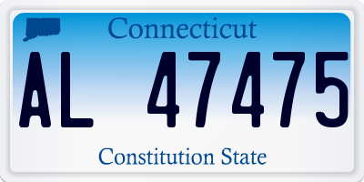 CT license plate AL47475
