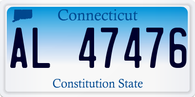 CT license plate AL47476