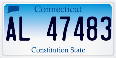 CT license plate AL47483