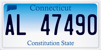 CT license plate AL47490