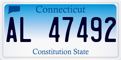 CT license plate AL47492