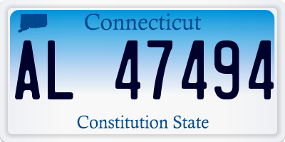 CT license plate AL47494