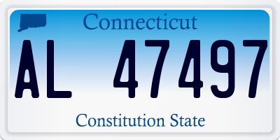 CT license plate AL47497