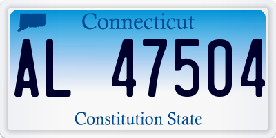 CT license plate AL47504