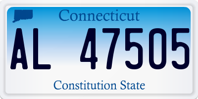 CT license plate AL47505