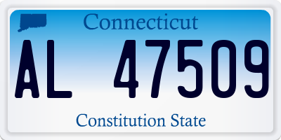 CT license plate AL47509