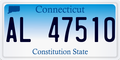 CT license plate AL47510