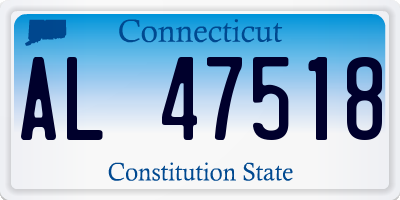 CT license plate AL47518