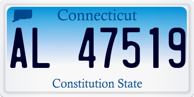 CT license plate AL47519