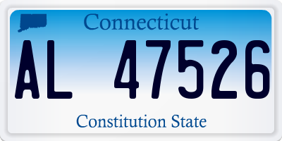CT license plate AL47526