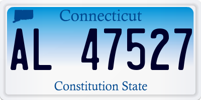 CT license plate AL47527