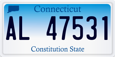 CT license plate AL47531