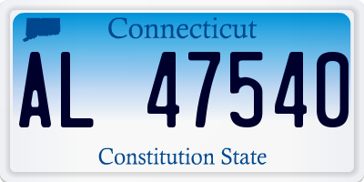 CT license plate AL47540