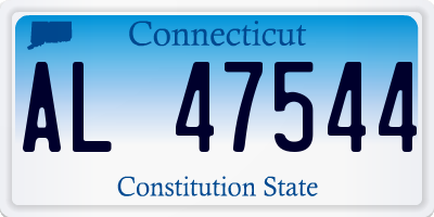 CT license plate AL47544