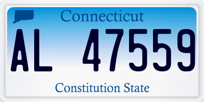 CT license plate AL47559