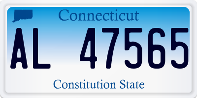 CT license plate AL47565