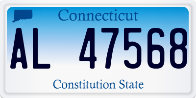 CT license plate AL47568